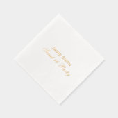 ミニマエレガントリストSweet sixteenパーティー 箔ナプキン (右)