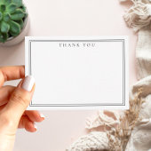 ミニマエレガントリストThank You Black 縁ど Two ノートカード