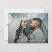 ミニマエレガントリストThank You Photo サンキューカード (正面)