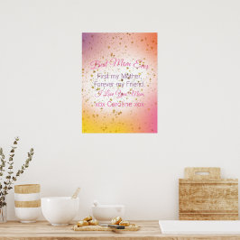 ミニマエレガントリスモダントマザーズの日 ポスター