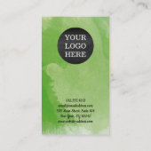 ミニマエレガントリスモダントロゴ水彩画 名刺 (裏面)