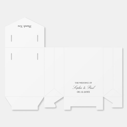 ミニマエレガントリス結婚トのお願い箱 フェイバーボックス (見開き)