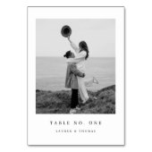 ミニマエレガントリス結婚トのテーブル番号（写真あり） テーブルナンバー (裏面)