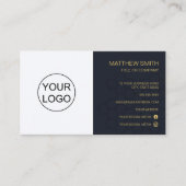ミニマエレガントリズカスタムムロゴ名刺 名刺 (正面)
