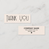ミニマエレガントリズムありがとう名刺 スキニー名刺 (正面/裏面)