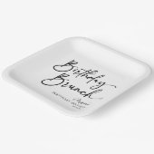 ミニマエレガントリモダンアル誕生日ブランチパーティー ペーパープレート (傾斜あり)