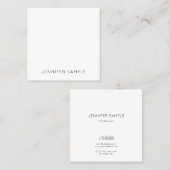 ミニマエレガントリモダンシンプルデザインテンプレート スクエア名刺 (正面/裏面)