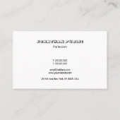 ミニマエレガントリモダンシンプルデザインテンプレート 名刺 (裏面)