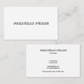 ミニマエレガントリモダンシンプルデザインテンプレート 名刺 (正面/裏面)