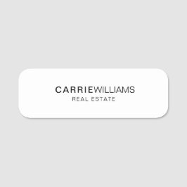 ミニマエレガントリ実在不動産不動産仲介業者シンプル 名札