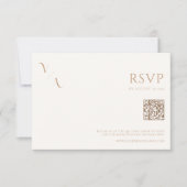 ミニマエレガントルアイボリーとタン結婚ズ 出欠カード (正面)