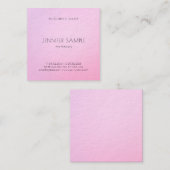 ミニマエレガントルピモダンンク調和ラグジュアリー スクエア名刺 (正面/裏面)