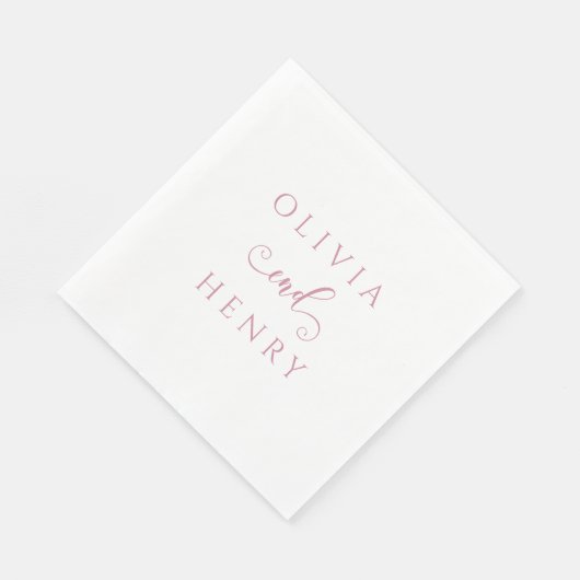 ミニマエレガントルピ結婚ンク紙 スタンダードランチョンナプキン (角)