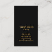 ミニマエレガントルフォイル金箔名刺 名刺 (裏面)