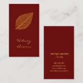 ミニマエレガントルフォイル金箔名刺 名刺 (正面/裏面)