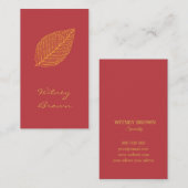 ミニマエレガントルフォイル金箔名刺 名刺 (正面/裏面)