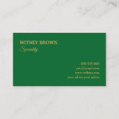 ミニマエレガントルフォイル金箔名刺 名刺 (裏面)