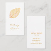 ミニマエレガントルフォイル金箔名刺 名刺 (正面/裏面)