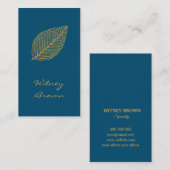 ミニマエレガントルフォイル金箔名刺 名刺 (正面/裏面)