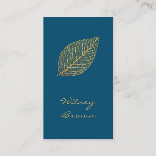 ミニマエレガントルフォイル金箔名刺 名刺 (正面)