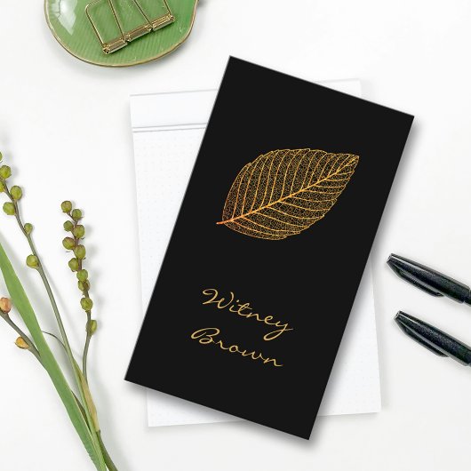 ミニマエレガントルフォイル金箔名刺 名刺