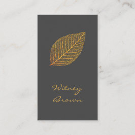 ミニマエレガントルフォイル金箔名刺 名刺