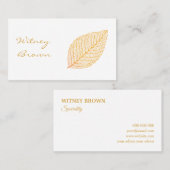 ミニマエレガントルフォイル金箔名刺 名刺 (正面/裏面)