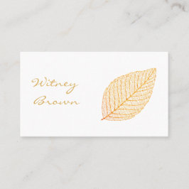ミニマエレガントルフォイル金箔名刺 名刺