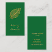 ミニマエレガントルフォイル金箔名刺 名刺 (正面/裏面)