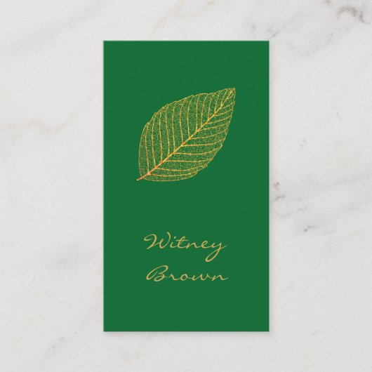 ミニマエレガントルフォイル金箔名刺 名刺 (正面)