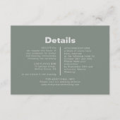 ミニマエレガントルフォーマルグ・グ結婚リーンの詳細 エンクロージャーカード (正面)