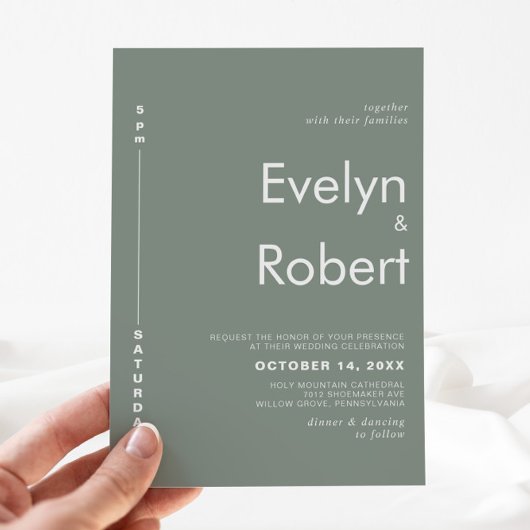 ミニマエレガントルフォーマルグ・グ結婚リーン 招待状