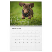 ミニマエレガントルモダンファミリーパーソナライズされたポー カレンダー (2月 2026)