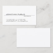 ミニマエレガントルモダンプロフェッショナルクリーンシック 名刺 (正面/裏面)