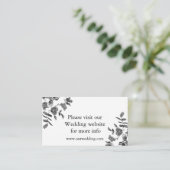 ミニマエレガントルモダン白黒野花 エンクロージャーカード (スタンド正面)