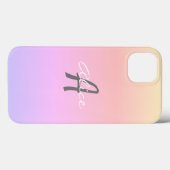 ミニマエレガントルモノグラムのキュート Case-Mate iPhoneケース (裏面 (横))