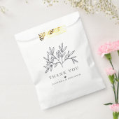 ミニマエレガントル葉ス結婚の感謝カスタム フェイバーバッグ (封をした状態)