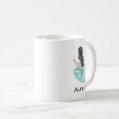 ミニマエレガントル魅力的ガール名 コーヒーマグカップ (正面右)