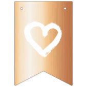 ミニマオーガニックリスト自然結婚性ブロンズ編集可能 バンティングフラッグ (第1の旗)