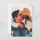 ミニマカジュアルリストのセージ結婚グリーン 出欠カード (裏面)