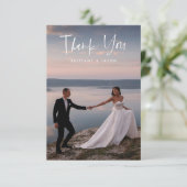 ミニマカジュアルリスト結婚スクリプトの写真 サンキューカード (スタンド正面)