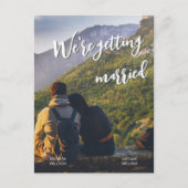 ミニマカジュアルリスト結婚写真 ポストカード (正面)