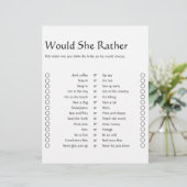 ミニマカジュアルリスト2サイドビンゴブライダルシャワーゲーム (スタンド正面)