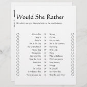 ミニマカジュアルリスト2サイドビンゴブライダルシャワーゲーム (正面/裏面)