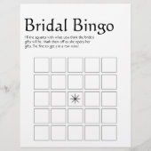 ミニマカジュアルリスト2サイドビンゴブライダルシャワーゲーム (裏面)