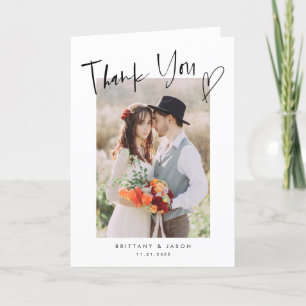 ミニマカジュアルリス結婚トの写真 サンキューカード