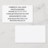 ミニマカスタマイズリストのパーソナライズエレガント 名刺 (正面/裏面)