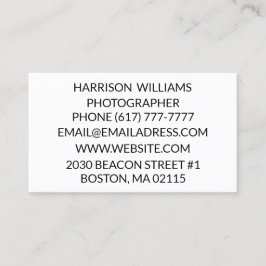 ミニマカスタマイズリストのパーソナライズエレガント 名刺