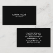 ミニマカスタマイズリストのパーソナライズエレガント 名刺 (正面/裏面)