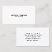 ミニマカスタマイズリストのパーソナライズエレガント 名刺 (正面/裏面)